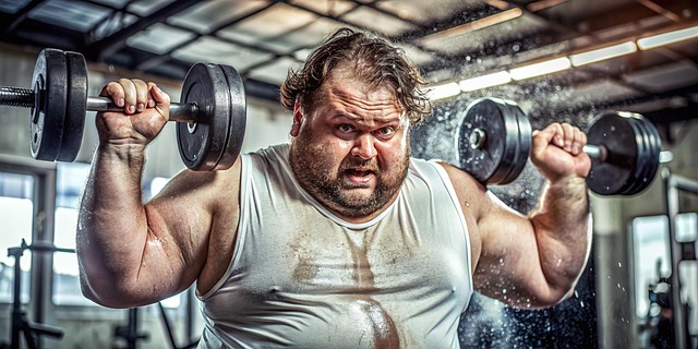 Free ai generated man obesity illustration
