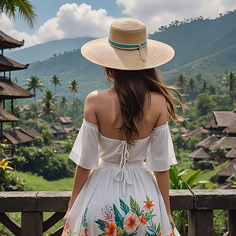 Bali, Kvinne, Reise, Eventyr, Natur