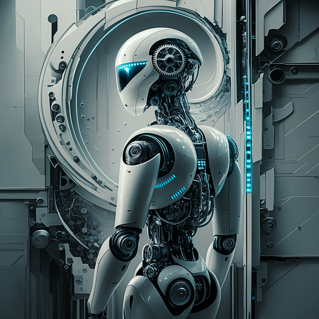 Free ai generated robot technology illustration