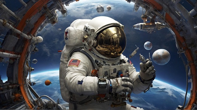 Free ai generated astronaut space illustration