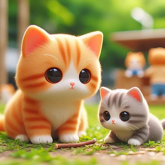 Free Ai Generated Cats illustration and picture