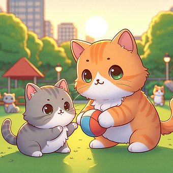 Free Ai Generated Cats illustration and picture