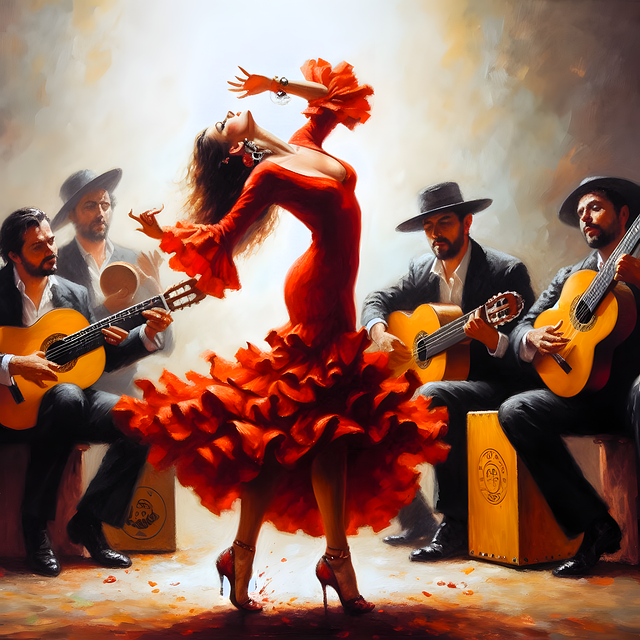 Free woman dance performance illustration
