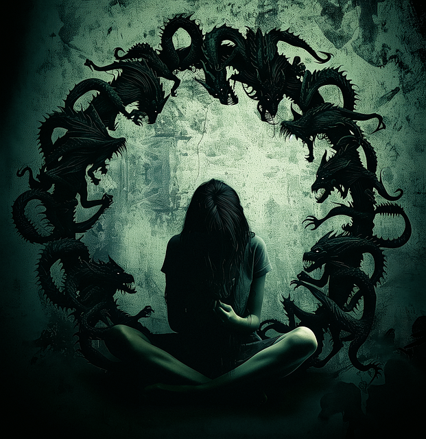 Free ai generated anxiety depression illustration