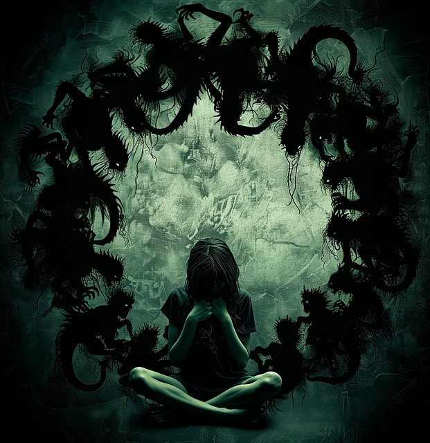Free ai generated anxiety depression illustration