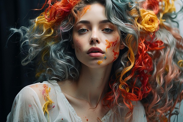Free woman beauty ar illustration