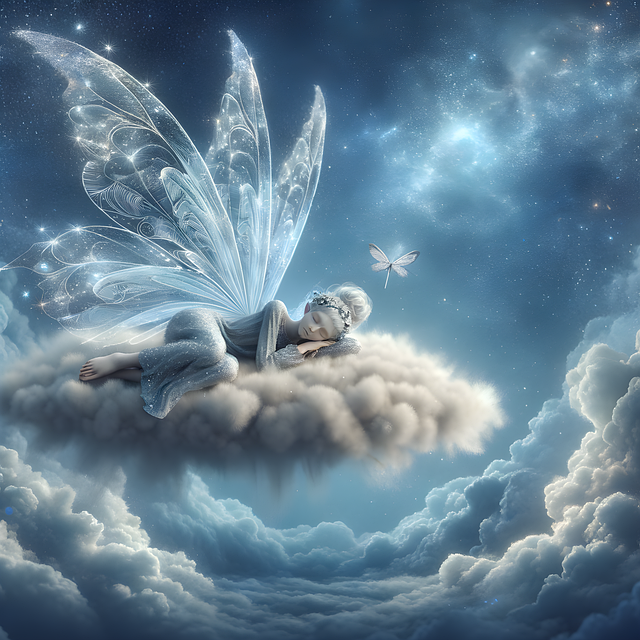Free ai generated fairy clouds illustration