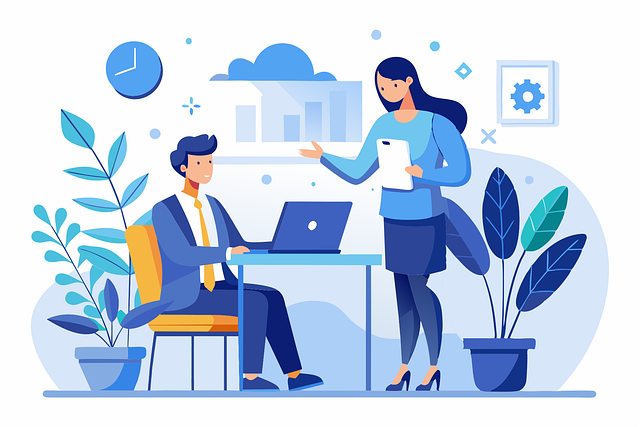 Free ai generated manager employee vector