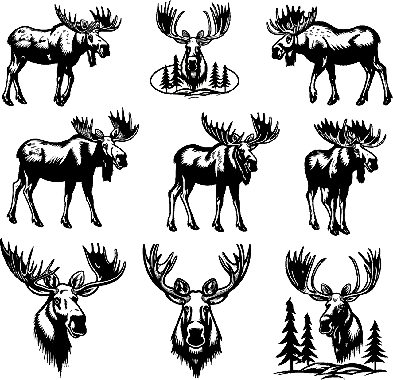 Download Silhouette Minimalistic Design Royalty Free Vector Graphic 
