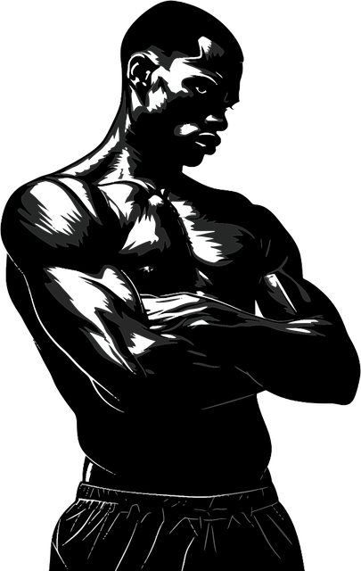 Free boxing fighter pose vector
