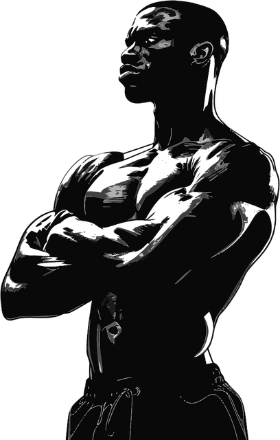 Free boxing fighter pose vector
