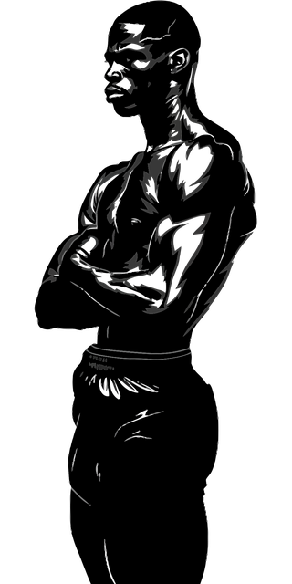 Free boxing fighter pose vector
