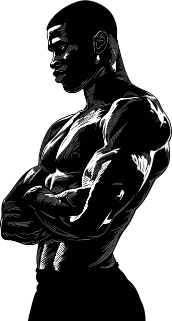 Free boxing fighter pose vector