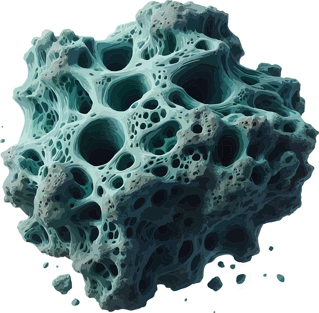 Free rock sponge porous illustration