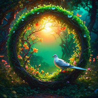 Due, Fugl, Fred, Natur, Flowers, Sun