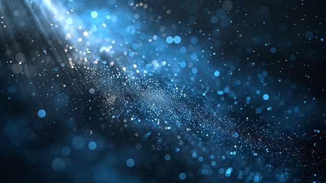 Free light particles dark illustration