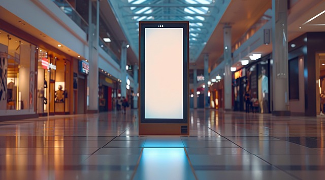 Free shopping mall digital signage illuminated illustration