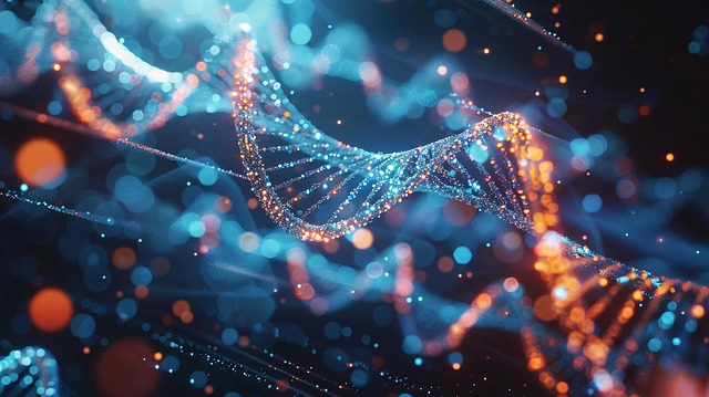 Free dna genetic structure illustration
