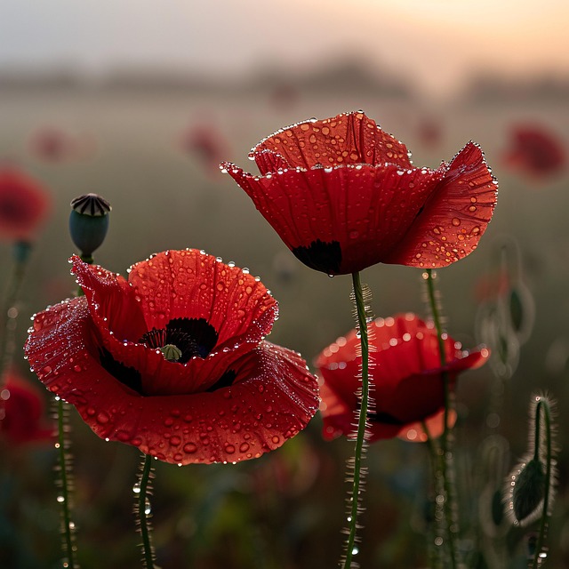 Ai Generiert, Blumen, Mohnblumen