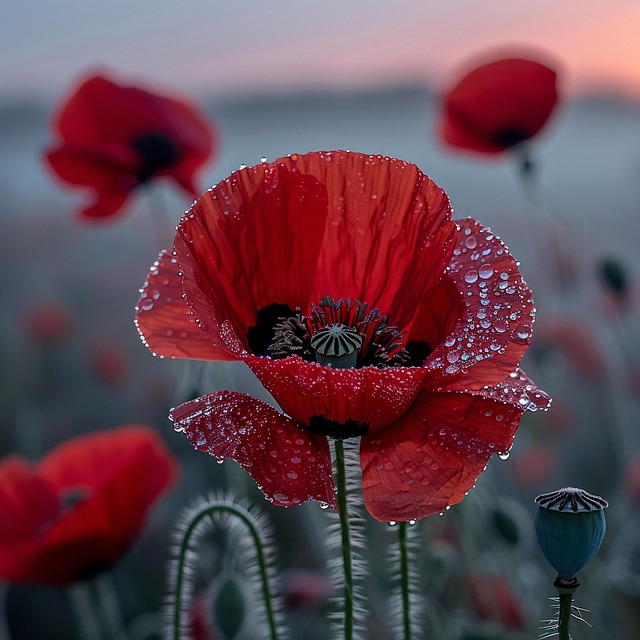 Ai Generiert, Blumen, Mohnblumen