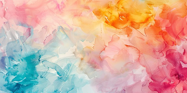 Free watercolor abstract colorful illustration