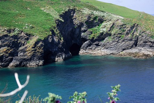 Cornwall, Verenigd Koninkrijk, Grot, Zee