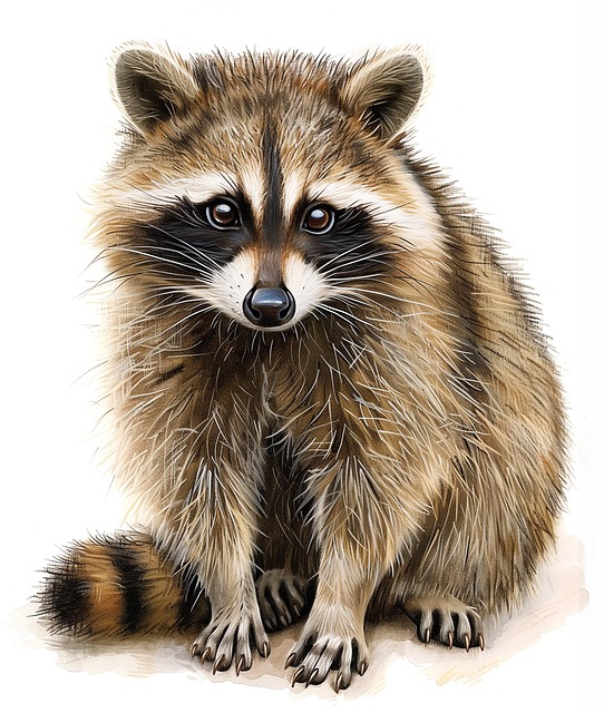 Free ai generated raccoon mammal illustration