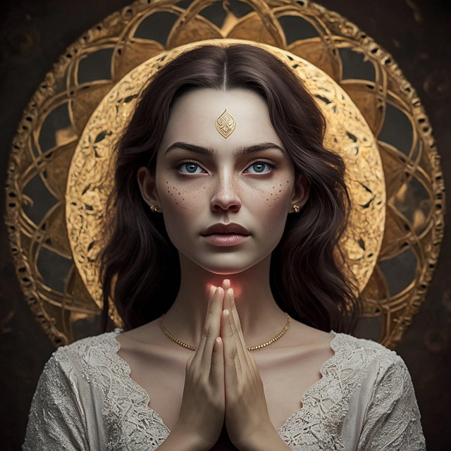 Free ai generated reiki meditation illustration