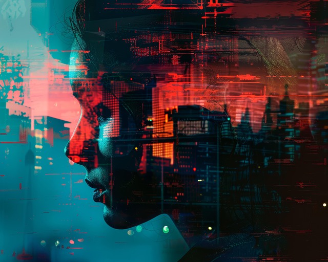 Free adult technology abstract illustration