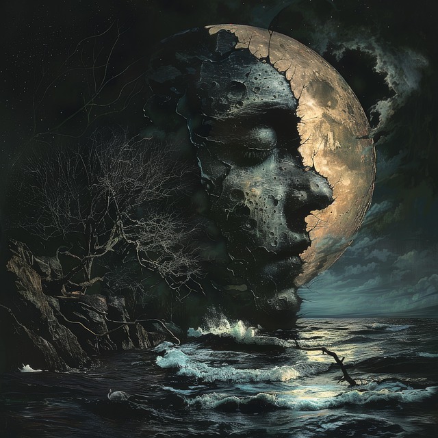 Free night dark nature illustration