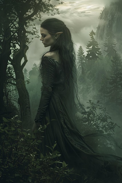 Weiblich, Elf, Wind, Wald, Lange Haare