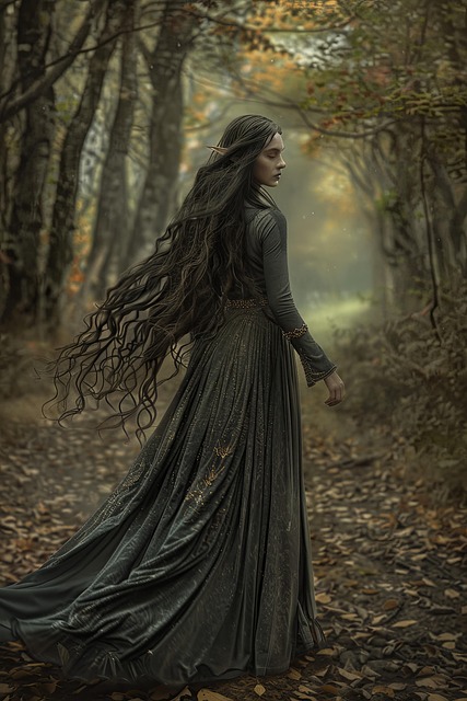 Weiblich, Elf, Wind, Wald, Lange Haare