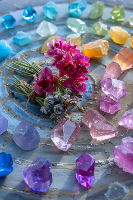 Free ai generated minerals crystals illustration