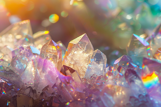 Free ai generated crystals minerals illustration