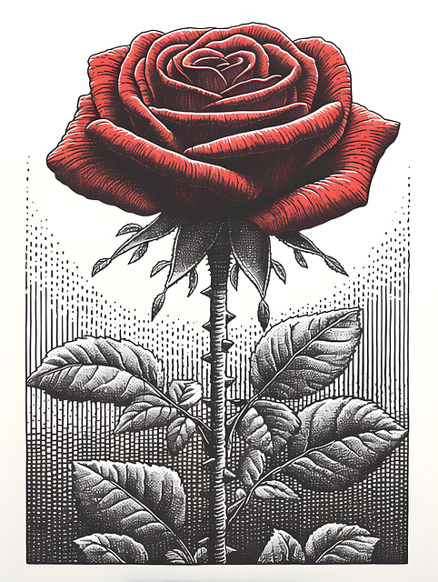 Ai Generiert, Rose, Blume, Flora