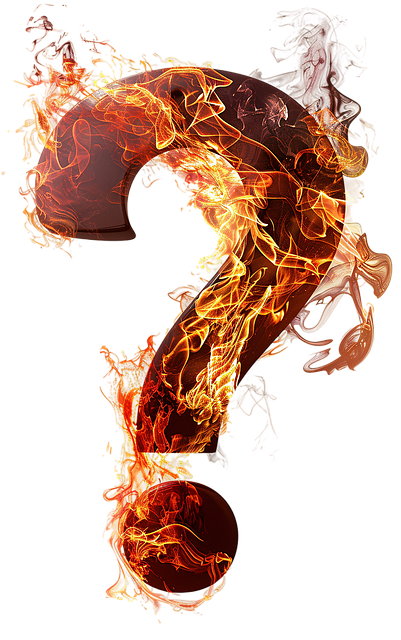 Free fire flames question mark illustration