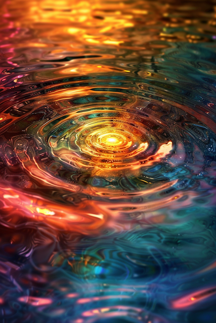 Free ai generated surface water illustration