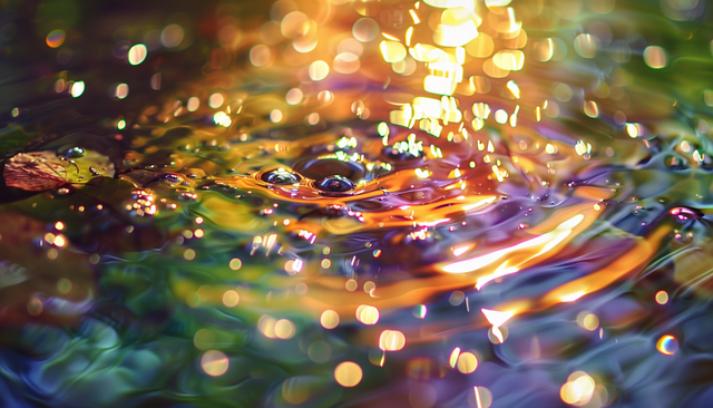 Free water surface water level illustration