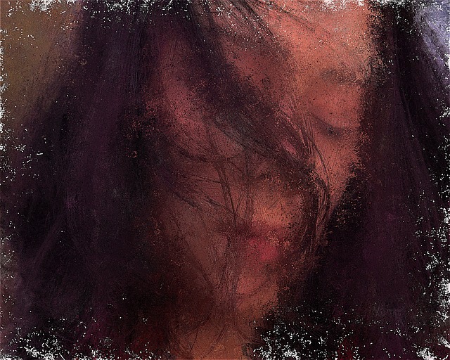 Free depression anguish grieving illustration