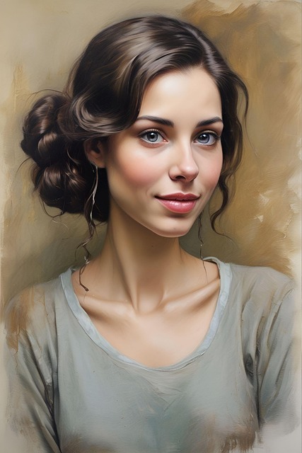 Free ai generated woman smile illustration