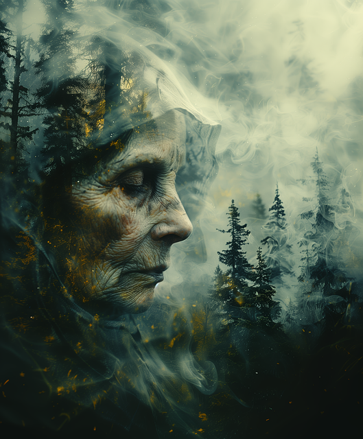 Free baba yaga hag paganism illustration