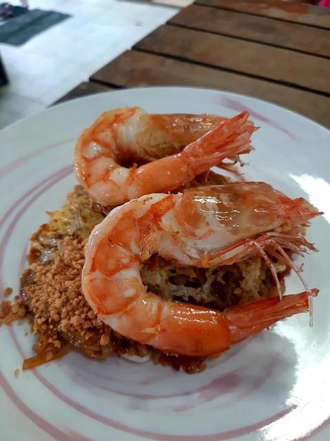 ผัดไทย, อาหารไทย, อาหารกลางวัน, กุ้ง