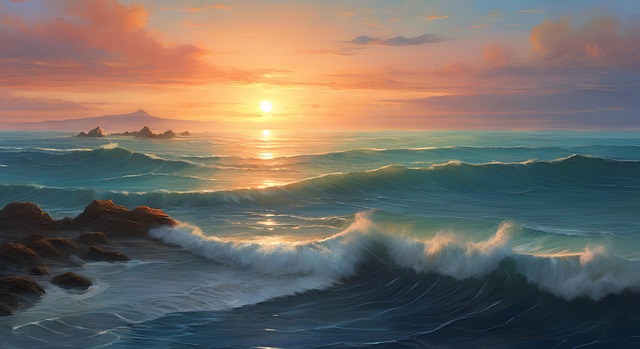 Free ai generated ocean nature illustration