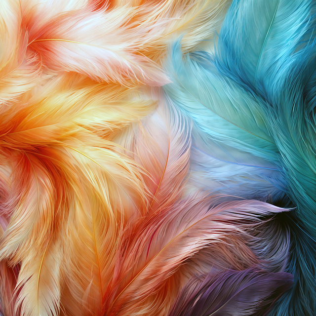 Free ai generated feathers plumage illustration