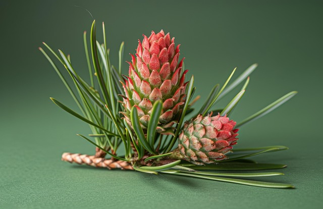 Free pine tree red pine extract illustration
