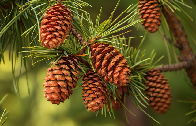 Free pine tree red pine extract illustration