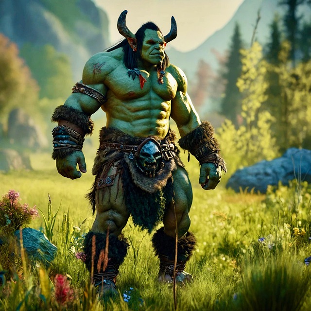 Free ai generated nature orc illustration