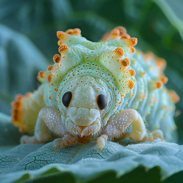 Free ai generated worm caterpillar illustration