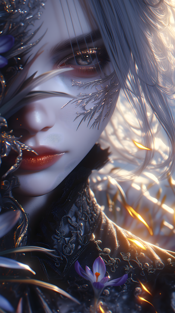 Free girl woman gothic illustration