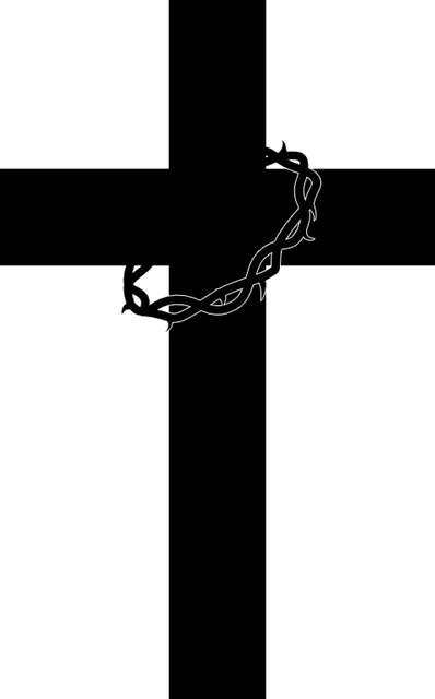 Free Cross Thorns vector and picture